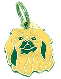 Pequinês - pet ID tag, dog ID tags, pet tags, personalized pet tags MjavHov - engraved pet tags online